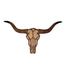 Pacific Giftware Texas Longhorn Cow Skull Wall Plaque MDF Board Bull Horn Cutout 30 inch Length Wall Art Man Cave Decor