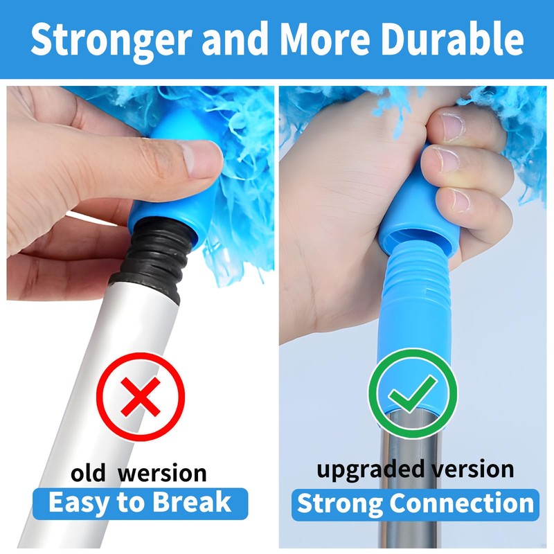 Ceiling Fan Cleaner Duster & Cobweb Duster with Extension Pole