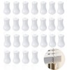 Bagentry 25 Pcs White Plastic Blind Pull Cord Knobs Drops