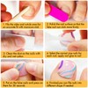Solid Color Brown Press on Toenails for Women, 24Pcs Glossy