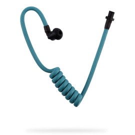 Nylon Sound Tube | Radio Accessories | Security Accessories | Sound Tube Police | Earphones Sound Tube for Security Headphones, Security Earphones | Bayonet Clasp | Colour: Teal