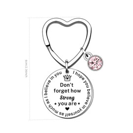zCloud Inspirational Keyring For Women Inspirational Gifts Don't Forget How Strong You are,For Women Girls Birthday Christmas Presents Key Rings Gifts
