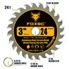 FOXBC 3 Inch Carbide Circular Saw Blade 24 Tooth, 36