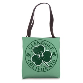 Glendale California Irish Shamrock CA Retro Souvenir Tote Bag
