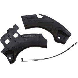 Polisport Frame Protector for Honda CRF 250R/RX (2022-2024) 450 R/RX (2021-2024)- OEM Quality Plastic for Superior Fit & Durable Protection - Black