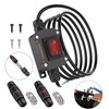 KarlKers 10FT 12V Inline Switch IP68 Waterproof, Outdoor On/Off Toggle