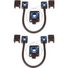 Seco-Larm SD-969-T15Q/B Pack of 2 Armored Door Cord/Pre-Wired Terminal Blocks