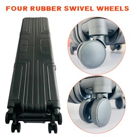 JUST 4 SIGNS Trade Show Shipping Case with 4 Spinner Wheels and Handles – Banner Case INSIDE SIZE：39" L x 10" W x 8" H for Retractable Banner Stands or Backdrop Booth Frame