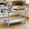 Heavy Duty Workbenches Stainless Steel Prep Table, 40 x 20