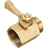 Hourleey 2 Pack Solid Brass Garden Hose Shut Off Valve