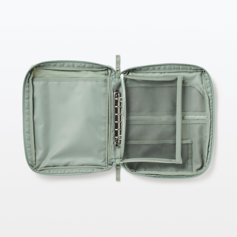 MuJI Pocket Selectable Collection Case A5 Wide Moss Green Approx.