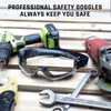 UKNOW Safety Goggles Over Glasses - Anti-Fog Clear Lens -