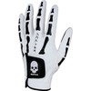 Men's golf gloves, bone pattern golf glove, TULANG WHT left hand Stiffcon [Japan Import]  White