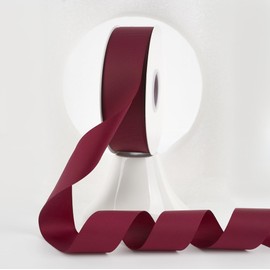 MEEDEE Burgundy Grosgrain Ribbon 1-1/2 Inch Grosgrain Hair Ribbon 50 Yards Per Roll Thick Burgundy Ribbon for Hair Bow Supplies Boutique Grosgrain Ribbons for Crafts, Sewing, Scrapbooking