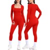Vigorics Red Bodysuit Women One Piece Shapewear Tummy Control Maternity