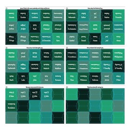 UEIOAVL Index Tabs, 1 Pack of 90 Bible Labels Bible Labels for Women Old and New Testament Study with Blank Laminated Bible Label Pages (Green)