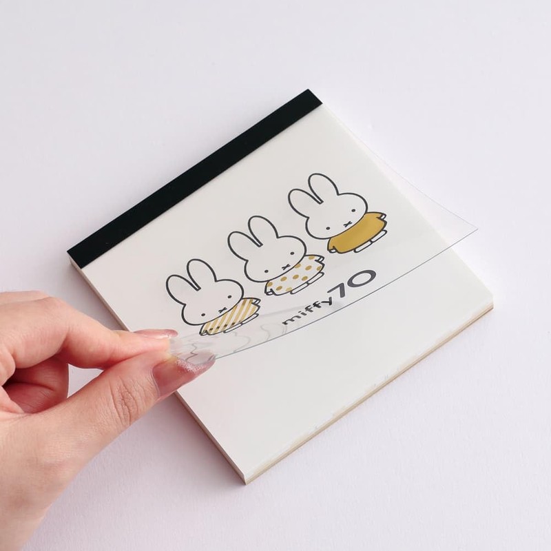 Green Flash Miffy Memo Pad Square Gold GMB-002