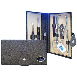 Glooke Selected Manicure Set with Hard Case Button Bronze - 500g
