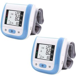 Medidores para la Presión, PressuColors, MXPUO-002, 2pza, Azul, LCD, 2 Pilas AAA, 135 a 195mm Diámetro Muñeca                                         