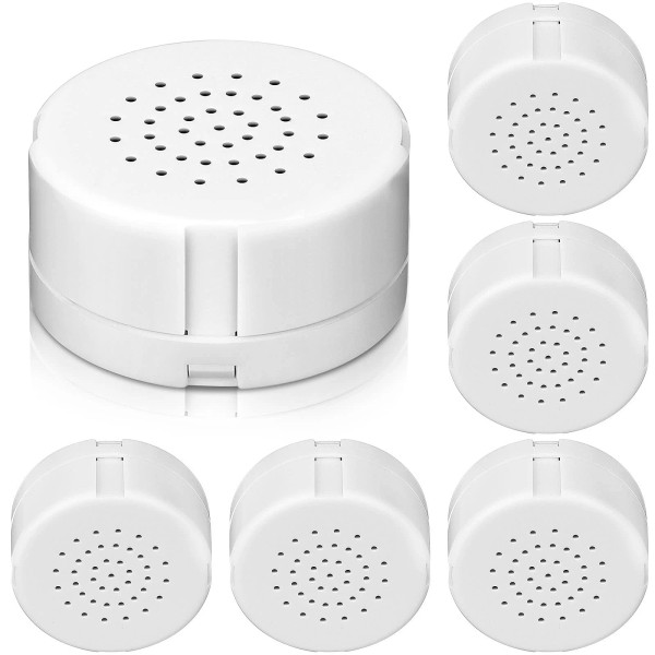 Handepo 6 Pcs White Sound Recorder Voice Recorder Music for