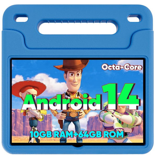 Android 14 Kids Tablet, 2025 Upgraded 10.1 Inch Tablets with