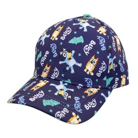 Bluey Hat Toddler Baseball Cap – Cute Hat for Kids, Adjustable Toddler Ball Cap, Bingo, Bandit Multicolor