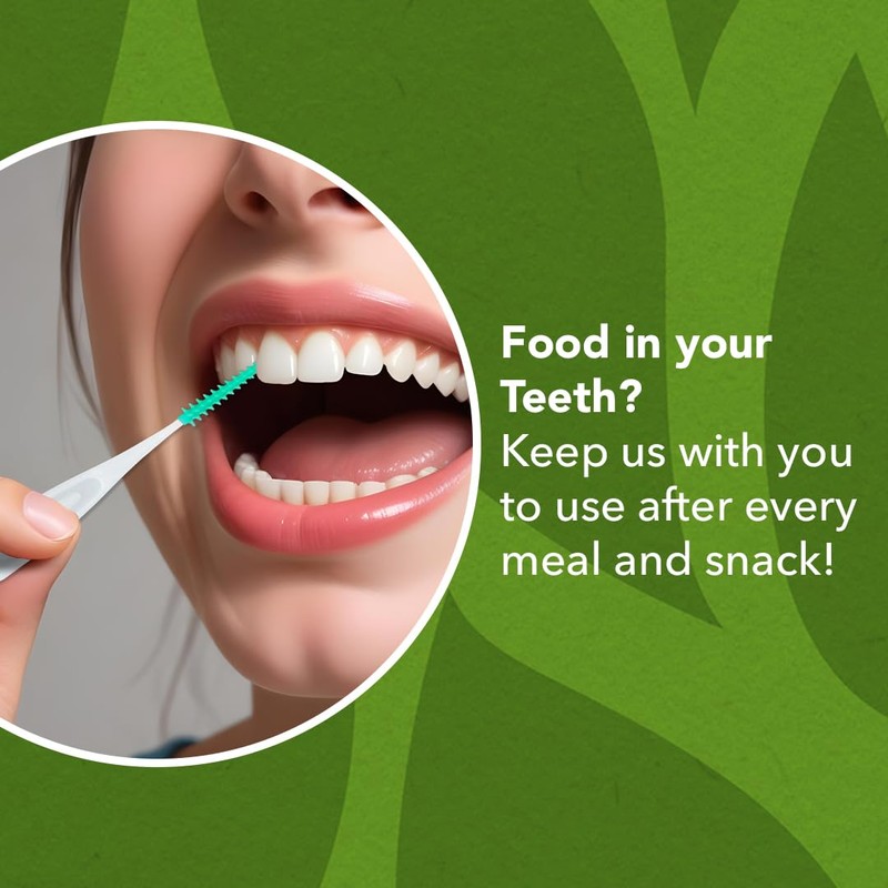 DenTek Eco-Friendly Interdental Comfort Picks - Medium/Large, for Removing Food