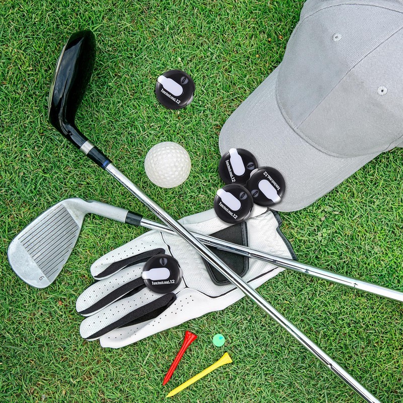 Frienda 4 Pieces Golf Score Counter Mini Golf Stroke Counter