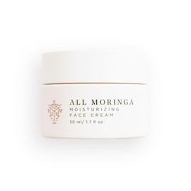 All Moringa Face Cream, Nourishing, Moisturizing, and Hydrating, Clean Ingredients, Exclusive Formula for Sensitive Skin, Lightweight, All-Natural, Non GMO, Ethically Produced, Jasmine oil scent