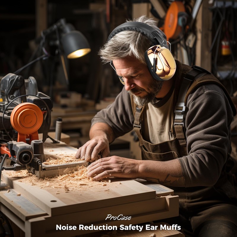 ProCase Noise Cancelling Ear Muffs, NRR 28dB Ear Protection Noise