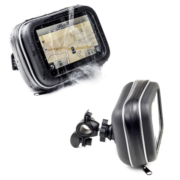 Motorcycle Handlebar Bike Mount with Waterproof Case for Garmin Drive