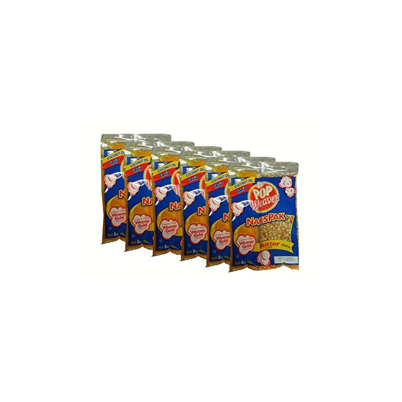 Pop Weaver Naks Pak 8 oz Butter Flavored Coconut Oil