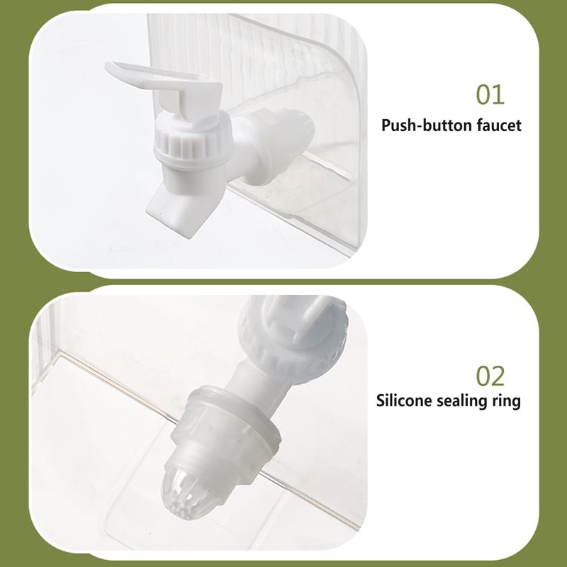 AIMALL 3900ml Refrigerator Cold Water Kettle with Spout and Lid