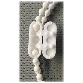 EFIXS Roller Chain Made of PVC (Operating Chain) - Length: 50 cm to 50 Metres - Here: 120 cm Operating Length (240 cm Circulation) - 3.2 x 4 mm - for Roller Blinds, Blinds and Slat Curtains, Colour: