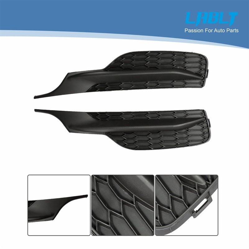 LABLT 2 Pack Front Bumper Fog Light Cover Replacement for