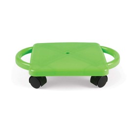 hand2mind Green Indoor Scooter Board with Handles, Gym Scooters for Kids, Recess Toys, PE Equipment for Elementary School, Kids Indoor Play Equipment, Floor Scooter, Kids Sports Activities