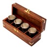 NKlaus Maritime 11709 Set of 4 Shot Cups Made of
