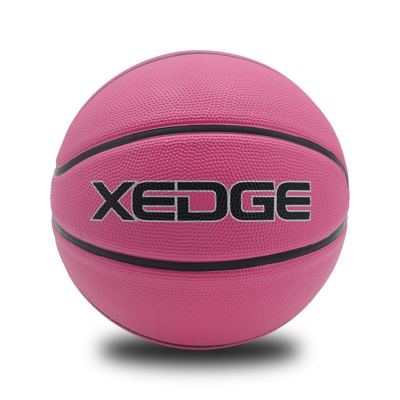 XEDGE Basketball 29.5” Size 7 Indoor Outdoor Rubber Basketball Set