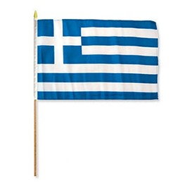 RFCO Greece 12"x18" Stick Flag (3)