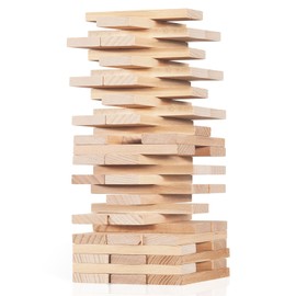 Joycabin Pack of 50 Wooden Blocks for Crafts, 100 x 20 x 7 mm Craft Wood Blocks Wooden Building Blocks Craft Blocks Wooden Wooden Sticks Craft Wood for DIY Projects and DIY Decoration Carving