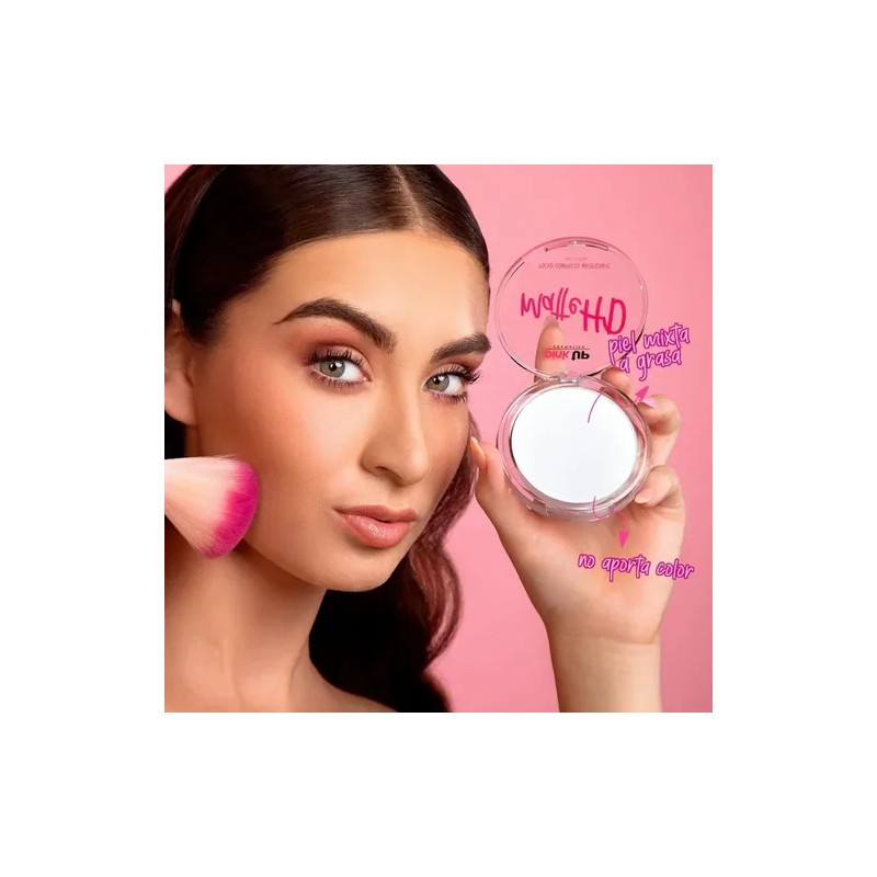 Polvo Mate Hd + Maquillaje Líquido Easy Cover Pink Up