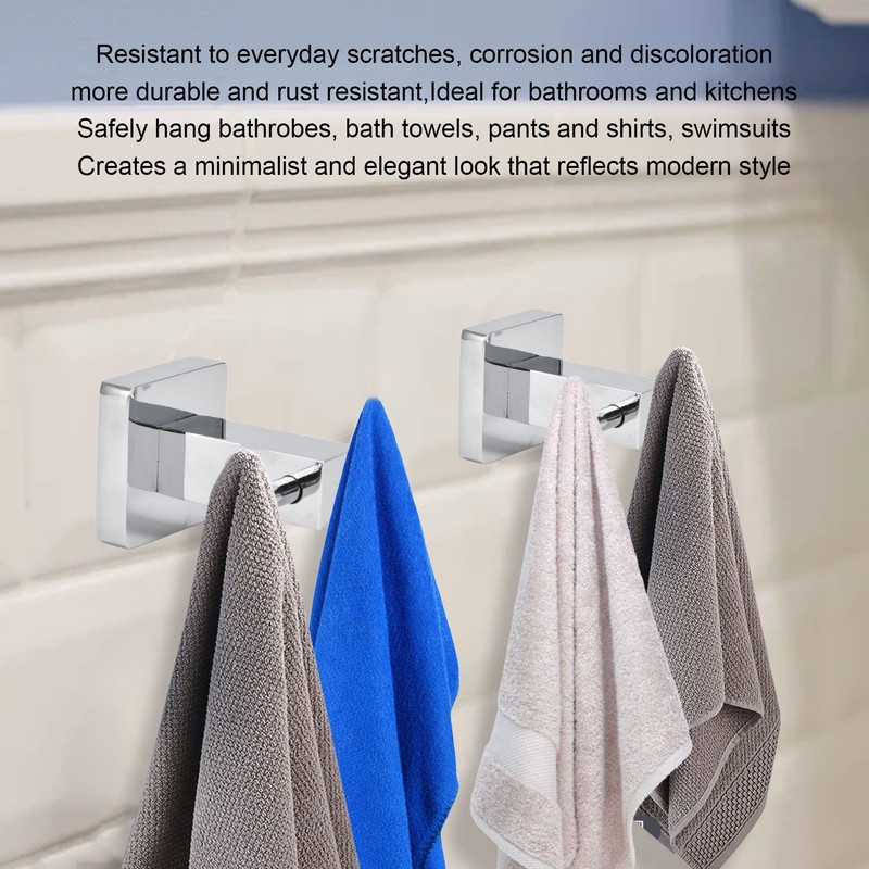 Wall Mounted Coat Hook Stainless Steel Towel Robe Clothes Hook