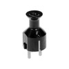 KEL Pack of 10 Straight Uni-Schuko Plug - IP20 Black