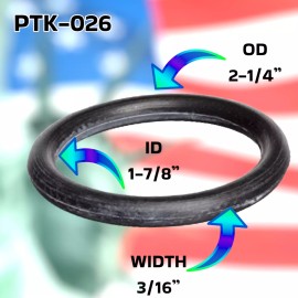 POOLTEK USA 1-1⁄2” Collection O-ring  PTK-026   2-PACK + LUBE BY POOLTEK USA  FOR LONDO SPIN