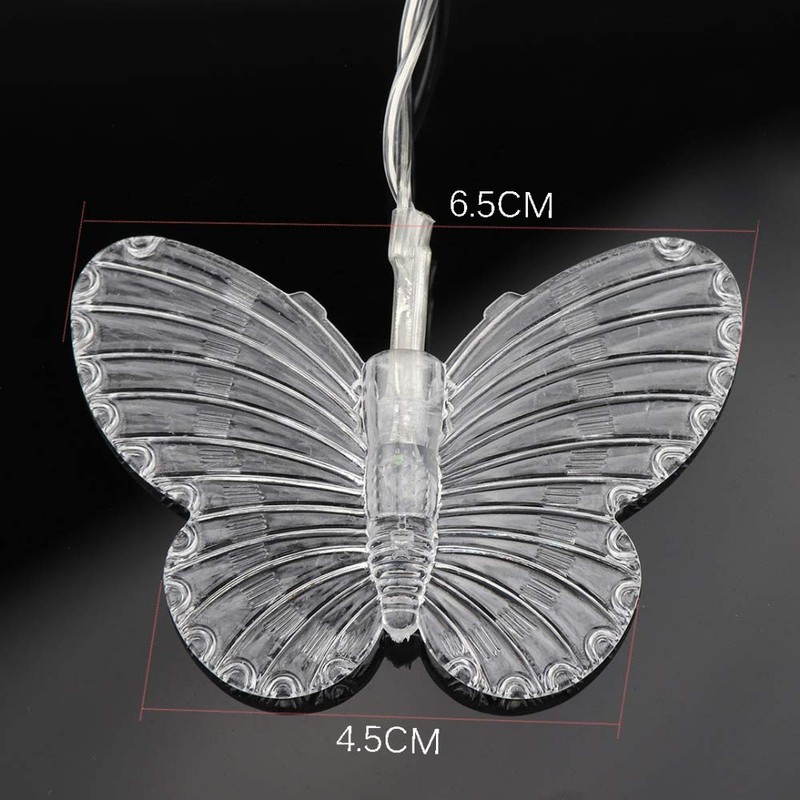 Lainin 12ft/3.5M USB Powered 8 Modes Butterfly Curtain Night Light