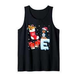 Santa Hat Christmas Stocking Holiday Havanese Dog Lovers Tank Top