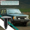 AUTOKAY 100Pcs 8mm Bumper Clips Auto Car Hole Plastic Rivets