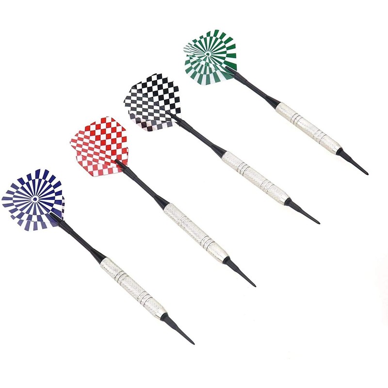 F Season Pack of 12 Plastic Tip Dart Flights, 100