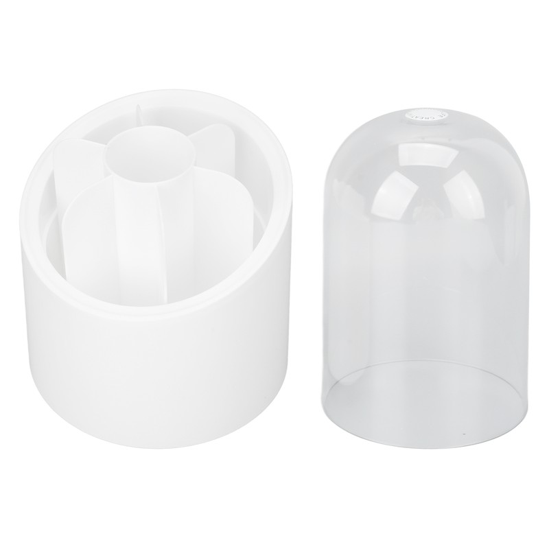 Makeup Brush Holder 360 Degree Rotatable Large Capacity Dustproof Cosmetics