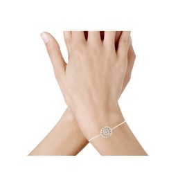 Les Poulettes Jewels - Sterling Silver Bracelet - with Round Arabesques